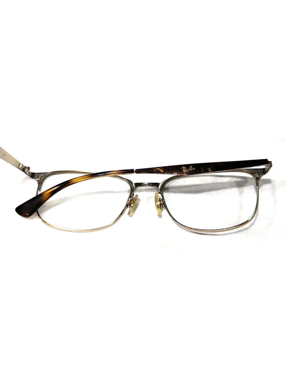 Ray Ban RB6421 3001 Broken Unglued Rim Tortoise Square Eyeglasses 54-18 145